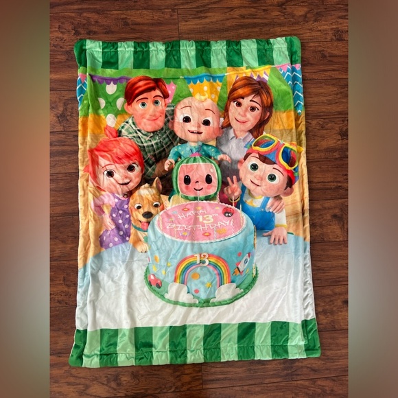 Cocomelon Limited Edition 13th Anniversary Children’s Toddlers Throw Blanket - Picture 1 of 3
